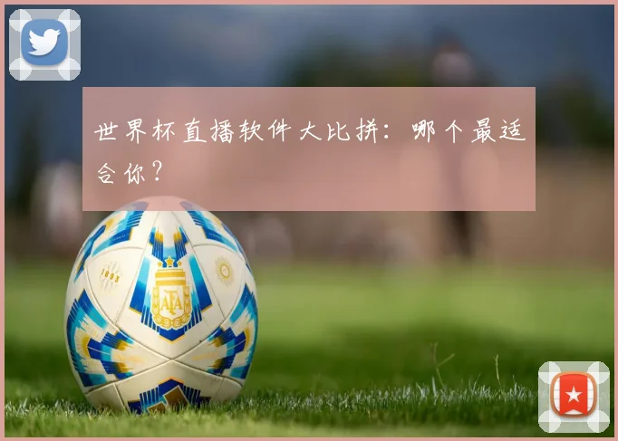 世界杯直播软件大比拼:哪个最适合你?