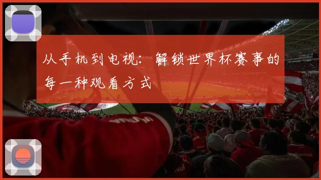 从手机到电视:解锁世界杯赛事的每一种观看方式